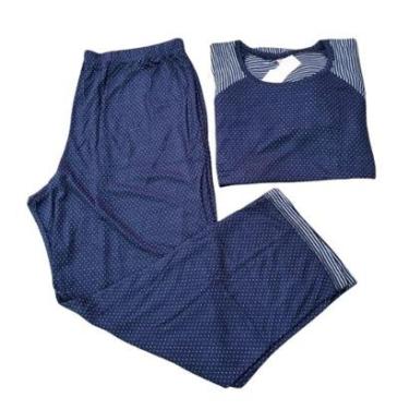 Imagem de PIjama Feminino Inverno Conjunto Manga Comprida Calça Viscose Plus Size G5 Ao G7 Top Girl-Feminino