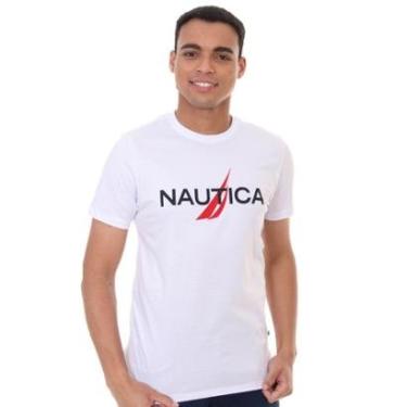 Imagem de Camiseta Nautica Masculina Red Logo Graphic Branca-Masculino