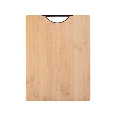 Imagem de Tabua Bambu De Corte Carne Legumes Vegetais Com Alça