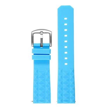 Imagem de StrapsCo Super Waffle Silicone Rubber Quick Release Dive Watch Band Strap - Choose Your Color - 20mm 22mm