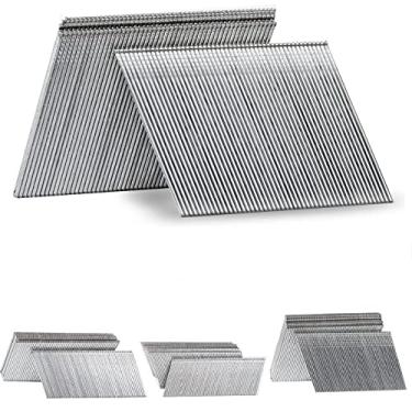 Imagem de SITLDY Pregos com acabamento angular de 20 graus, calibre 16, galvanizado, pacote com 2000, para pregador pneumático, elétrico com acabamento angular