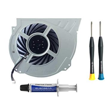 Imagem de ElecGear Ventilador de resfriamento interno de substituição para PS4 Pro CUH-7xxx – Cooler dissipador de calor de CPU, pasta composta térmica Arctic MX-2, segurança TR8 Torx, kit de ferramentas de