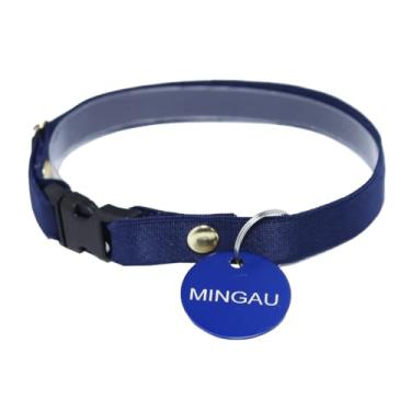 Imagem de Coleira Confortável Ajustável Gatos e Plaquinha Identificação Telefone e Nome PETS (Filhote (14 cm a 24 cm))