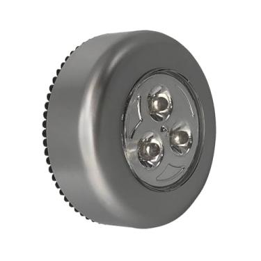 Imagem de Lâmpada Luminária Portátil De Toque A Pilha AAA Autoadesiva 3l 2x7cm - Luz Prática Para Closet, Guarda Roupa, Viagens, Acampamentos E Emergências - Fix - FXN01037
