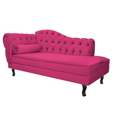 Imagem de Divã Recamier Juliana Lado Direito 120 cm Suede Pink - Amarena Móveis