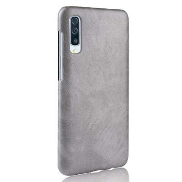 Imagem de Capa para Samsung Galaxy A30S, capa de celular com proteção robusta 360° protege seu telefone capa de couro granulado para Samsung Galaxy A30S