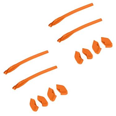 Imagem de SAUCER Kit de borracha de substituição para hastes e protetores de nariz compatíveis com óculos de sol Oakley Flak 2.0 XL, Kits de borracha laranja, One Size