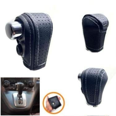 Imagem de Capas em Couro Manopla de Câmbio Automático Honda Crv Lx 2007 a 2011 -