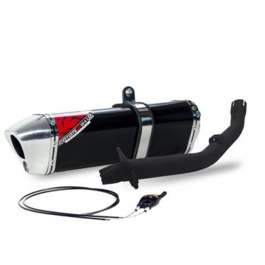 Imagem de Escape / Ponteira Coyote Modelo TRS 2 Way + Mais em Alumínio - XRE 300