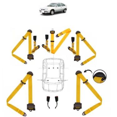 Imagem de Kit cinto de segurança COMPLETO para VOLKSWAGEN LOGUS + fechos - HCML,
