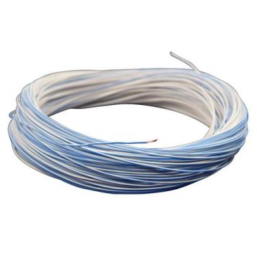 Imagem de 100m Cabo Flex. Automotivo 0.50mm Branco e Azul - Cód.8097 - ASLLAN EL