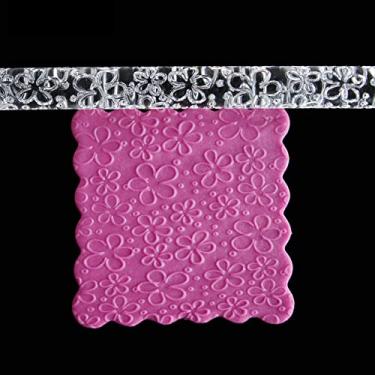 Imagem de Rolos de Massa Com 28 Padrões, Rolo de Massa Acrílico Com Alça para Uso Em Cozinha Doméstica, Ideal para Massas, Biscoitos, Massa, Pastelaria, Padaria, Macarrão (51018 flores)