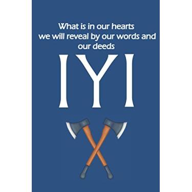 Imagem de What is in our hearts we will reveal by our words and our deeds: Ertugrul Bey Flag design,Kayi Tribe Ottoman undated lined journal composition book ... gift for man & women,teens kids,students