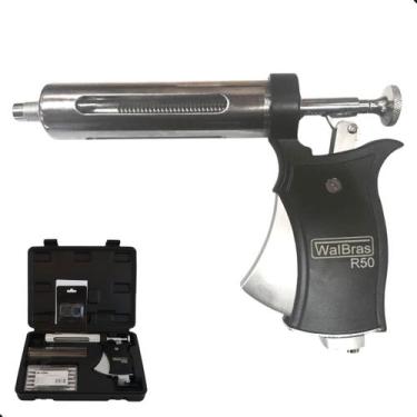 Imagem de Vacinador tipo Seringa Veterinária Automática Walmur R50 p/ Gado Caval