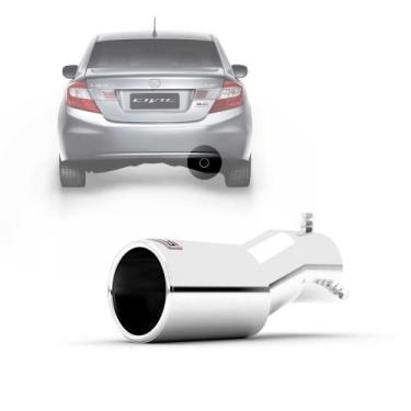 Imagem de Ponteira de escapamento esportivo outs civic 2012  até  2016 aço inox 