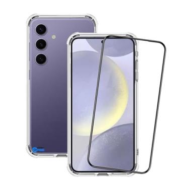 Imagem de Capa Capinha Case Anti Impacto Transparente Premium Silicone + Película de Vidro 3D para Samsung Galaxy S24