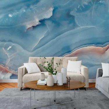 Imagem de Papel de Parede Painel 3D Mármore Azul Escuro 3M viníl Revestimento Pe