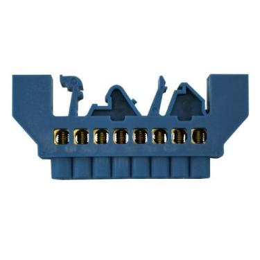 Imagem de Barramento Neutro 8 Furos Base Azul JNG, Azul