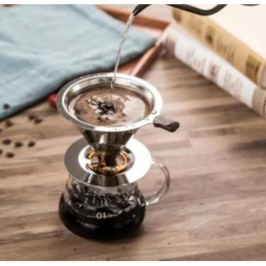 Imagem de Filtro de Café Coador Inox Reutilizável - fam