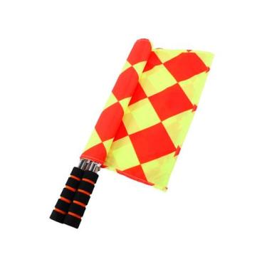 Imagem de Bandeira Xadrez de Auxiliar Oficial Juiz Bandeirinha 01 Par - Estilo B