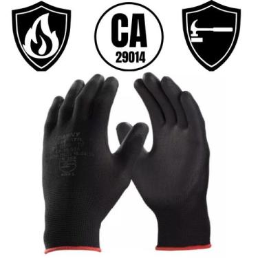 Imagem de Luva Epi Ca Segurança Multi Tato Multiuso Tricotada Pu Antiestatica Tr