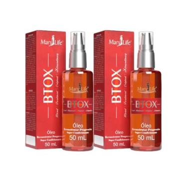 Imagem de 2x Óleo Reconstrutor Progressivo Btox 50ml MaryLife - Mary Life