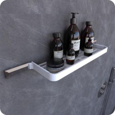 Imagem de Suporte Porta Shampoo Para Banheiro Branco e Cromo Empire - MetalCromo