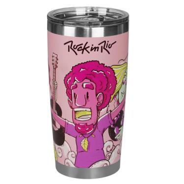 Imagem de Copo Térmico Glück Rock in Rio Lucky Power Salmon 519ml - Gluck