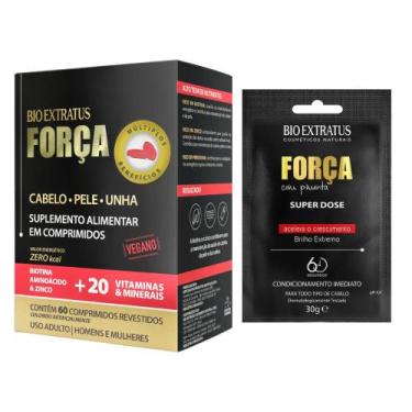 Imagem de Kit Força com pimenta 1 Suplemento 1 Dose 30g - BIOEXTRATUS
