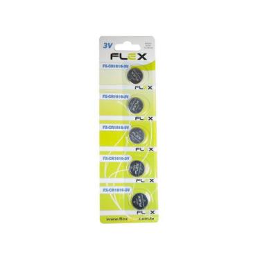 Imagem de Pilha Bateria FX-CR1616 Lithium 3V Flex Cartela 5 Unidades