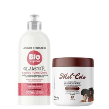 Imagem de Mel Cola 500g + Ativador Cachos Transitórios Glamour 300ml - Trihair