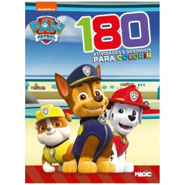 Imagem de Livro Infantil Patrulha Canina 180 Atividades E Desenhos Para Colorir 