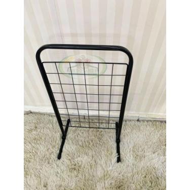 Imagem de 1 Expositor Mini Biombo De Balcão + 10 Ganchos De 15cm - REI DO CABIDE