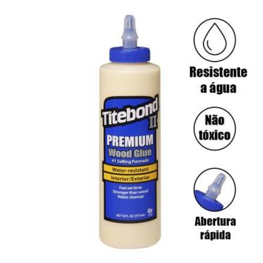 Imagem de Cola para Madeira Titebond II Premium Wood Glue - GROSSL, 516g