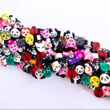Imagem de Miçanga Emborrachada Bichinhos Animais Kit 40und - Cantinho das Bijoux