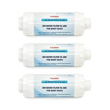 Imagem de TULGIGS Filtro ION TG300 - Conjunto de filtros de água de bidê premium para assentos eletrônicos de vaso sanitário (3 peças)