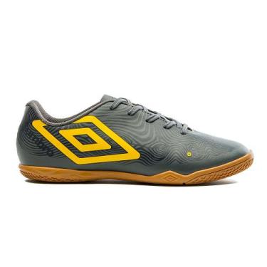 Imagem de Chuteira Umbro Orbit Futsal Grafite/Amarelo, 41