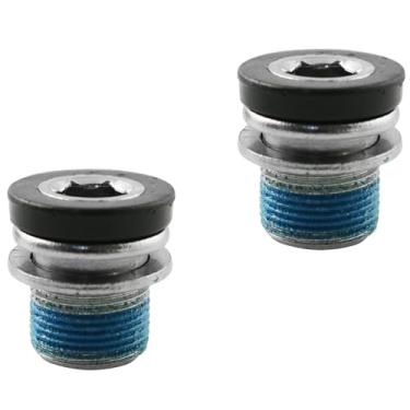 Imagem de LQ Industrial 2 peças de parafusos de eixo central de aço, parafusos de ranhura de montagem de manivela de 2,2 x 2,1 cm M15 parafusos de eixo central de ranhura de bicicleta elétrica parafuso de braço