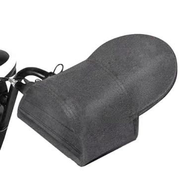 Imagem de Luvas de verão para guidão de motocicleta, luvas de proteção solar, universal à prova d'água, 3D, guidão, aderência, para-sol, protetor de mão para scooter, motocicleta, motocicleta (cinza)