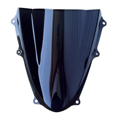 Imagem de Viseira de para-brisas com bolha dupla para motocicleta, defletor de fluxo de ar compatível com Suzuki GSXR 1000 2009-2016