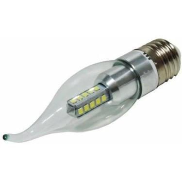 Imagem de Kit 3 Lâmpadas Vela LED de Bico Soquete E27 4 Watts Branco Quente 3.00