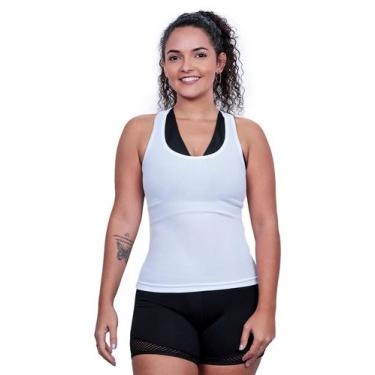Imagem de Regata Feminina Dryfit - Techmalhas, Branco, GG