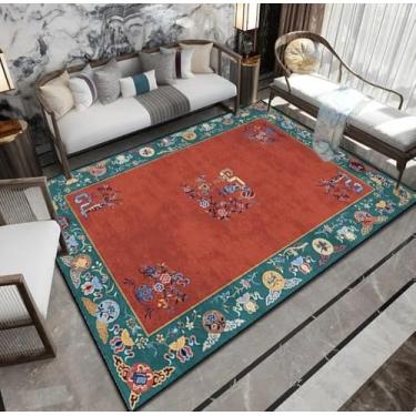 Imagem de Arte Sala de estar Tapete Casa Quarto Cabeceira Moda Macio Tapete Antigo Mesa de Centro Tapete de Pelúcia, SY272, QD, 140x200cm