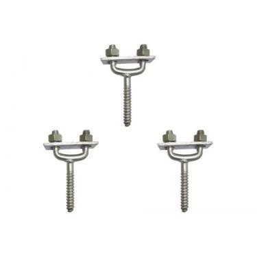 Imagem de Kit C/3 - Para-Raio Suporte Para Fita Aluminio Horizontal... - RAYCON