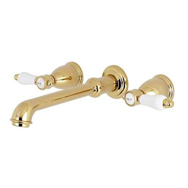 Imagem de Kingston Brass KS7022BPL Bel-Air 20,32 cm, enchimento de banheira romana, alcance do bico 10-7/16, latão polido