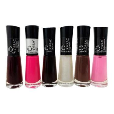 Imagem de Esmaltes Atacado Kit Profissional Unhas Lorrac Cores Lindas MANICURE T