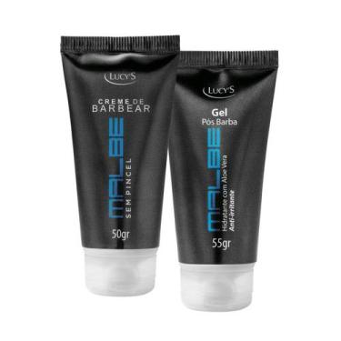Imagem de Kit Barba Masculino Creme Barbear e Gel Pós-Barba Aloe Vera - Lucy's