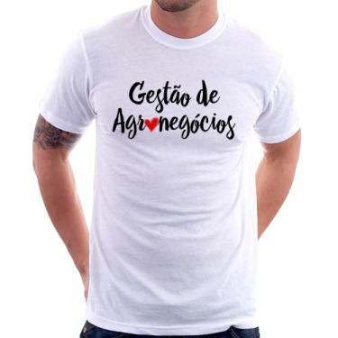 Imagem de Camiseta Gestão de agronegócios por amor - Foca na Moda, Branco, GGG