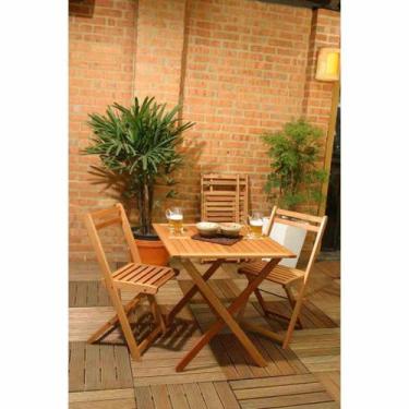 Imagem de Mesa Dobrável Mestra Ipanema 120 x 70 cm em Madeira Mestra Móveis, Sta