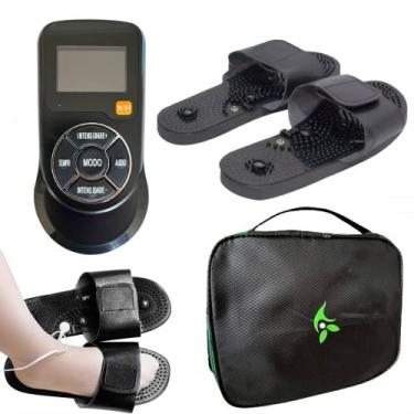Imagem de Chinelo Massagem Relaxante nos Pés Reflexologia Pulso Elétrico Ems - B